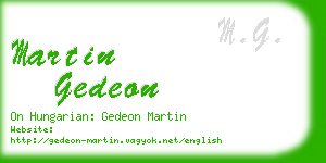 martin gedeon business card